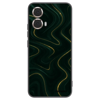 Picasee Μαύρη θήκη σιλικόνης για Motorola Moto G85 - Vawes