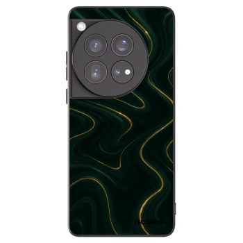 Picasee Μαύρη θήκη σιλικόνης για OnePlus 12 5G - Vawes