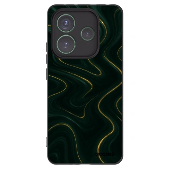 Picasee Μαύρη θήκη σιλικόνης για Xiaomi Redmi Note 14 5G - Vawes