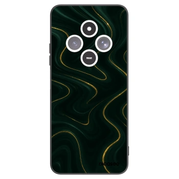 Picasee Μαύρη θήκη σιλικόνης για Xiaomi Redmi 14C - Vawes