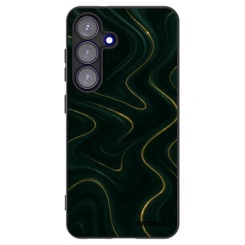 Picasee Μαύρη θήκη σιλικόνης για Samsung Galaxy S25 5G - Vawes