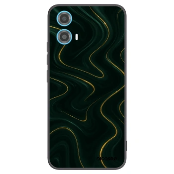 Picasee Μαύρη θήκη σιλικόνης για Motorola Moto G34 5G - Vawes