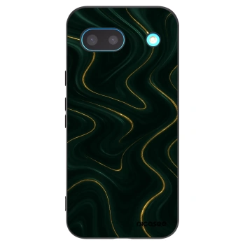 Picasee Μαύρη θήκη σιλικόνης για Google Pixel 8a - Vawes