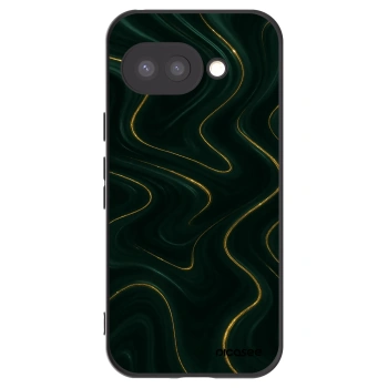 Picasee Μαύρη θήκη σιλικόνης για Google Pixel 9a - Vawes