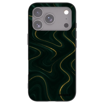 Picasee Μαύρη θήκη σιλικόνης για Apple iPhone 17 Pro - Vawes