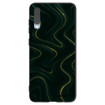 Picasee Μαύρη θήκη σιλικόνης για Samsung Galaxy A70 A705F - Vawes
