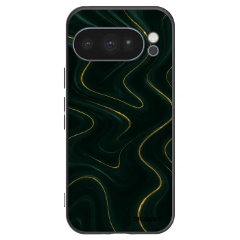 Picasee Μαύρη θήκη σιλικόνης για Google Pixel 10 Pro - Vawes