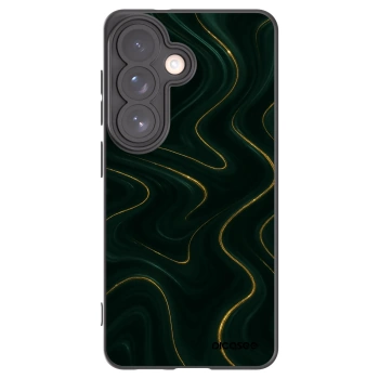 Picasee Μαύρη θήκη σιλικόνης για Samsung Galaxy S26 - Vawes