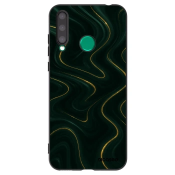 Picasee Μαύρη θήκη σιλικόνης για Honor 20 Lite - Vawes