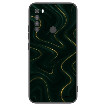 Picasee Μαύρη θήκη σιλικόνης για Xiaomi Redmi Note 8 - Vawes