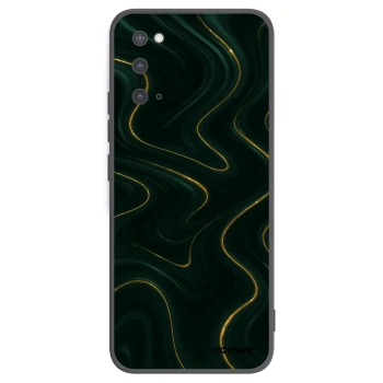 Picasee Μαύρη θήκη σιλικόνης για Samsung Galaxy S20 G980F - Vawes