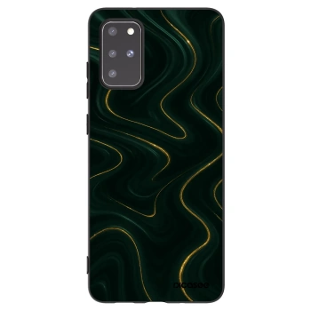 Picasee Μαύρη θήκη σιλικόνης για Samsung Galaxy S20+ G985F - Vawes