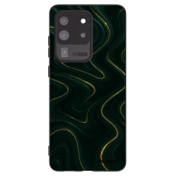Picasee Μαύρη θήκη σιλικόνης για Samsung Galaxy S20 Ultra 5G G988F - Vawes