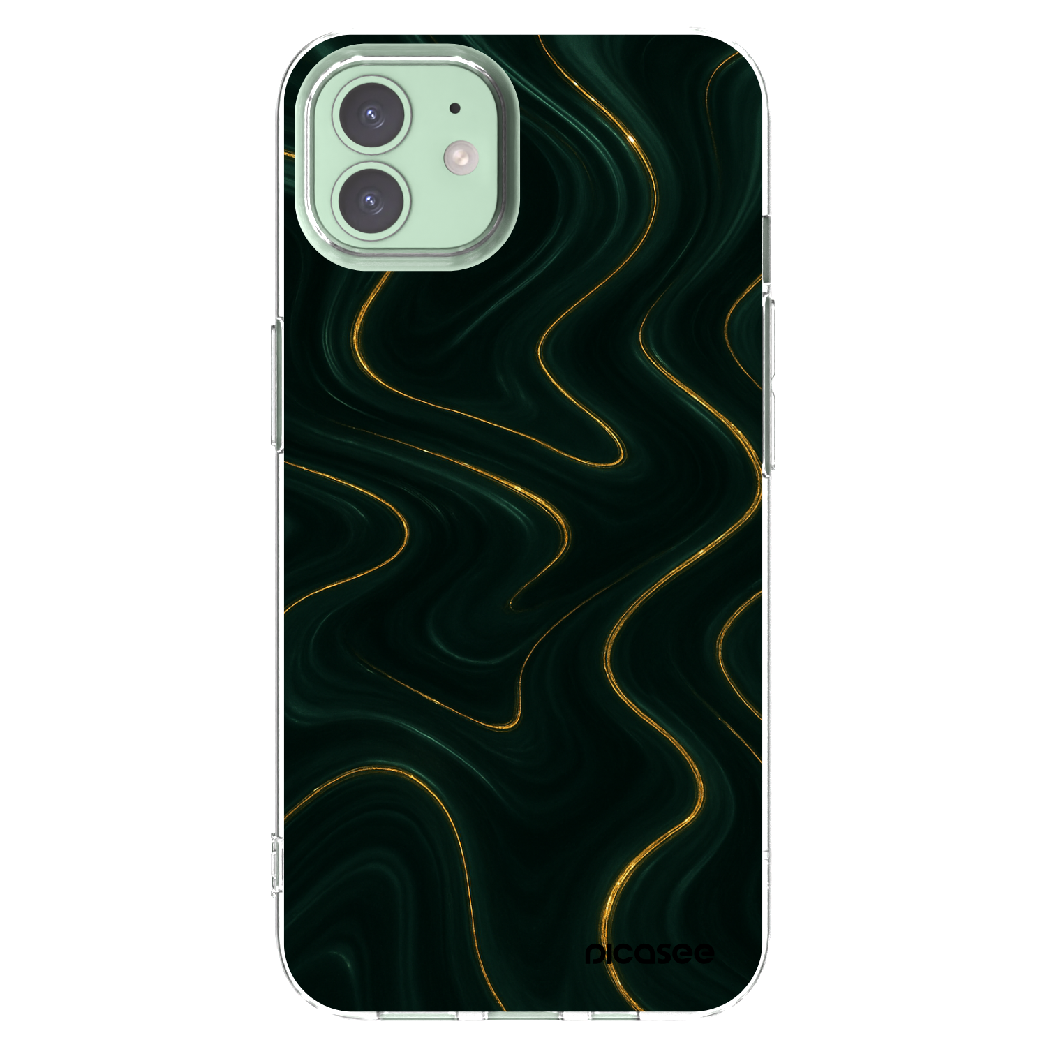 Picasee διαφανής θήκη σιλικόνης Apple iPhone 12 - Vawes