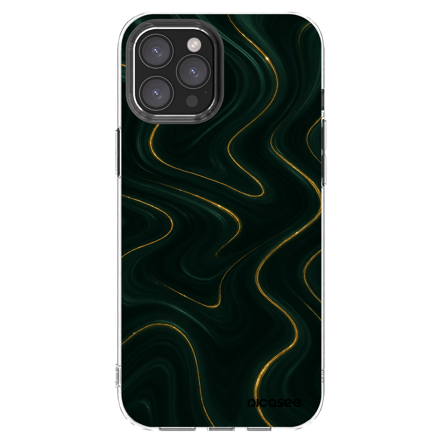 Picasee διαφανής θήκη σιλικόνης Apple iPhone 12 Pro Max - Vawes