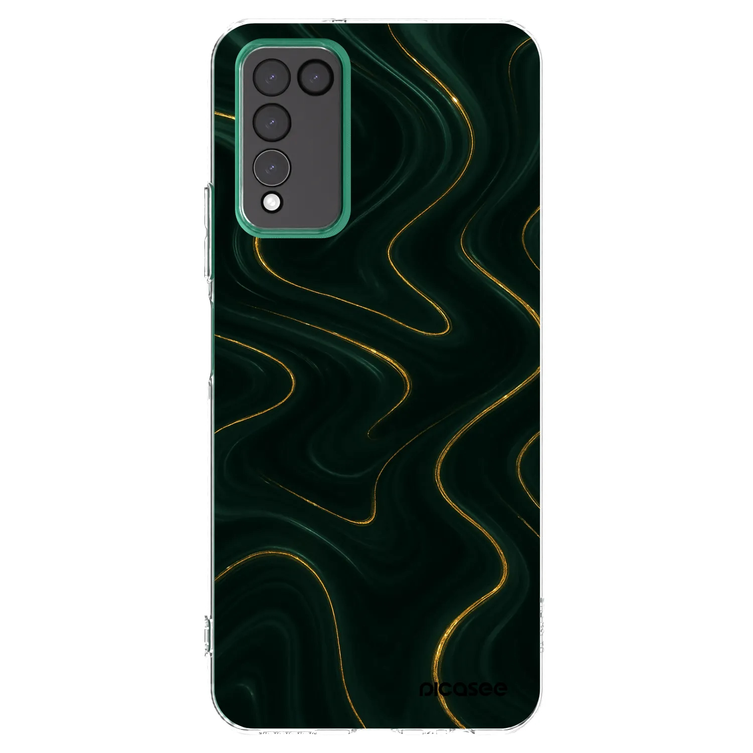 Picasee διαφανής θήκη σιλικόνης Honor 10X Lite - Vawes