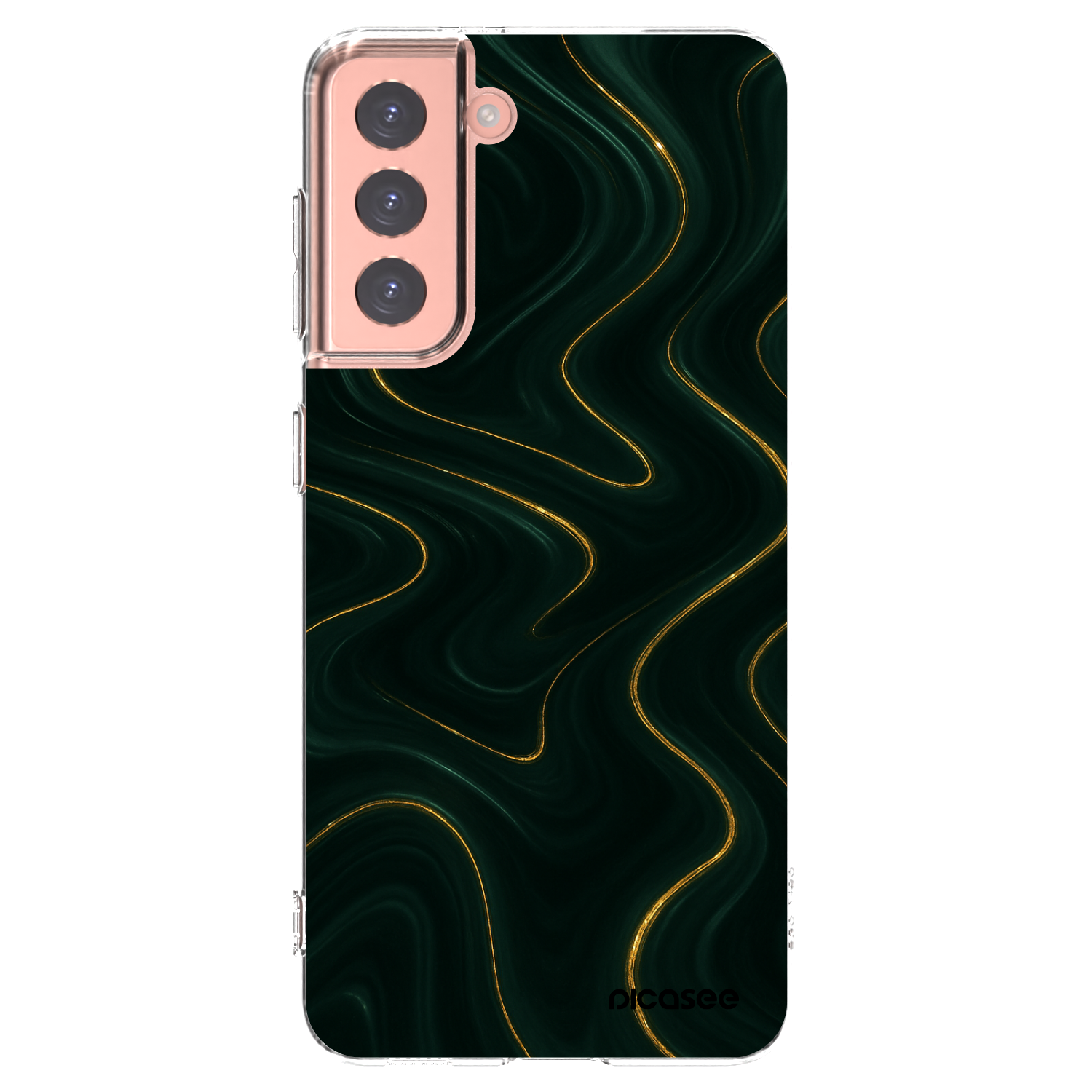 Picasee διαφανής θήκη σιλικόνης Samsung Galaxy S21 5G G991B - Vawes