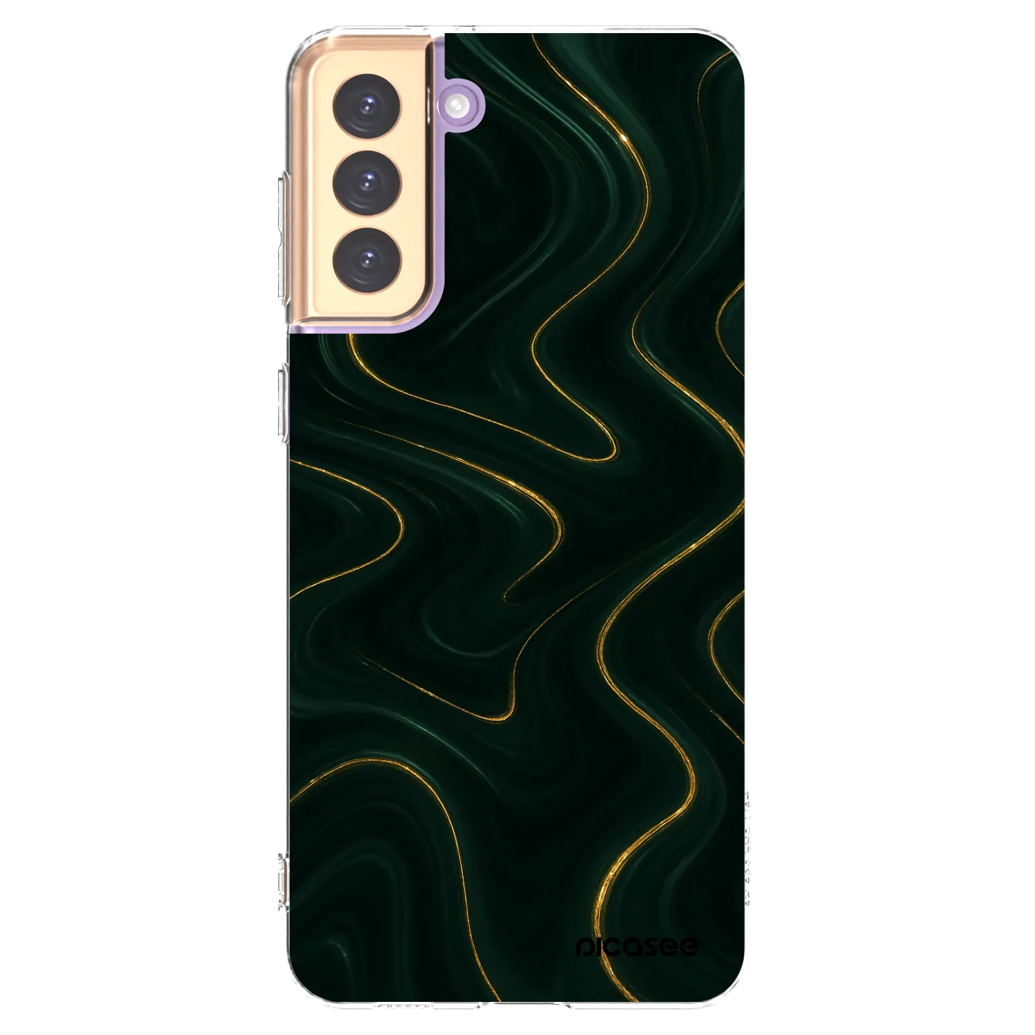 Picasee διαφανής θήκη σιλικόνης Samsung Galaxy S21+ 5G G996F - Vawes
