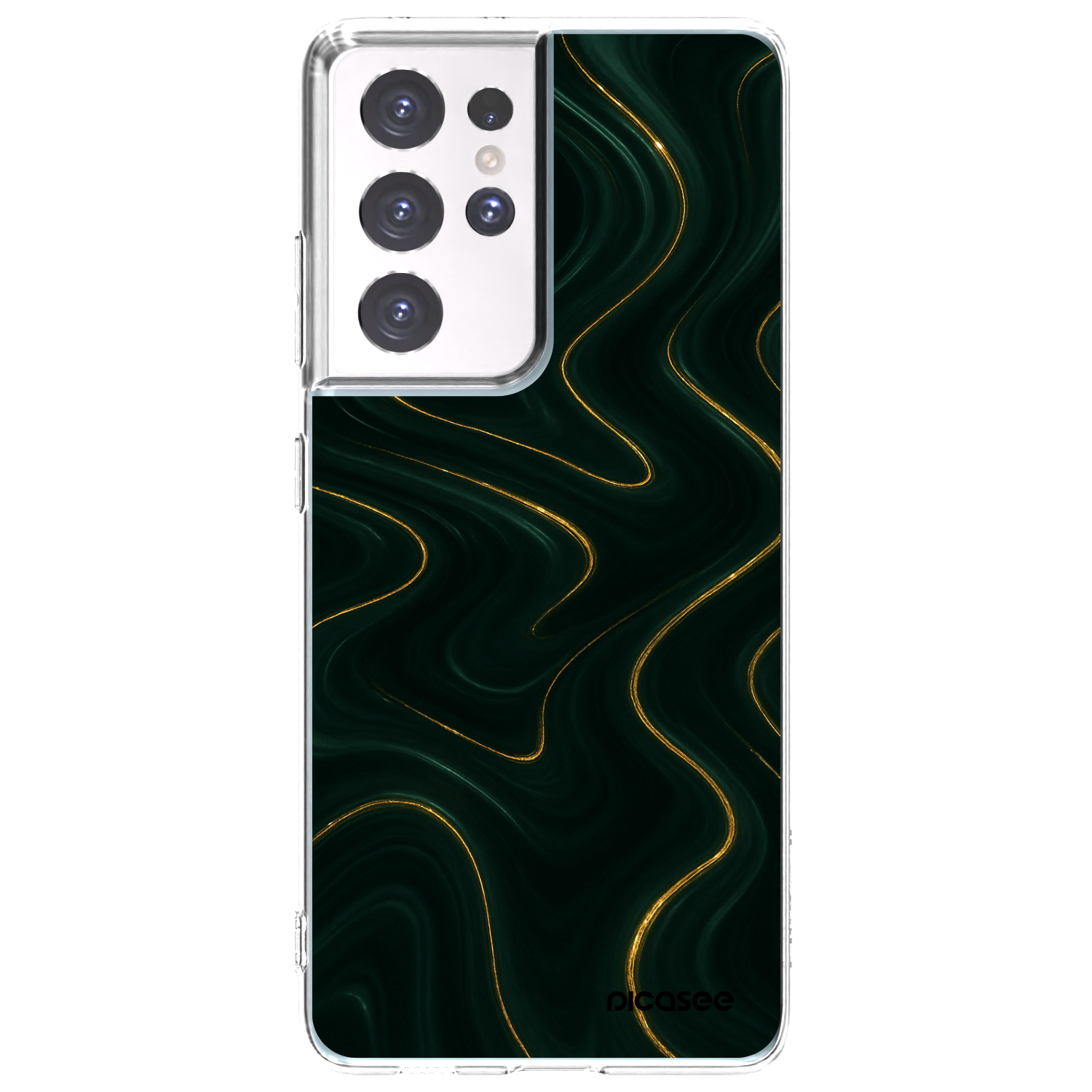 Picasee διαφανής θήκη σιλικόνης Samsung Galaxy S21 Ultra 5G G998B - Vawes