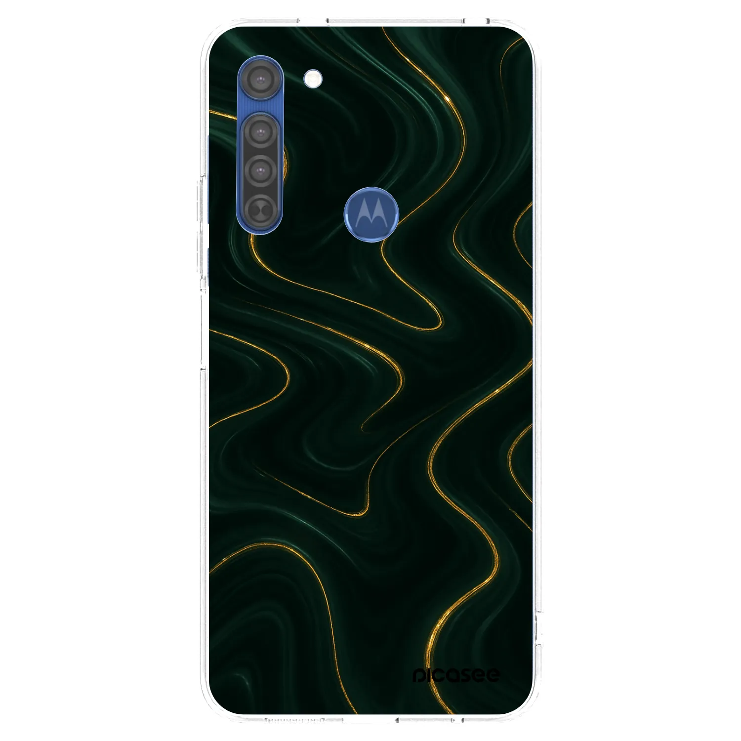 Picasee διαφανής θήκη σιλικόνης Motorola Moto G8 - Vawes