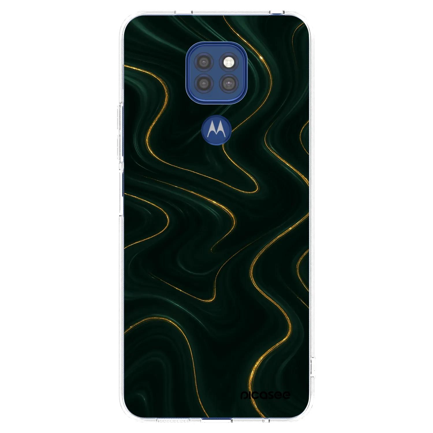 Picasee διαφανής θήκη σιλικόνης Motorola Moto G9 Play - Vawes