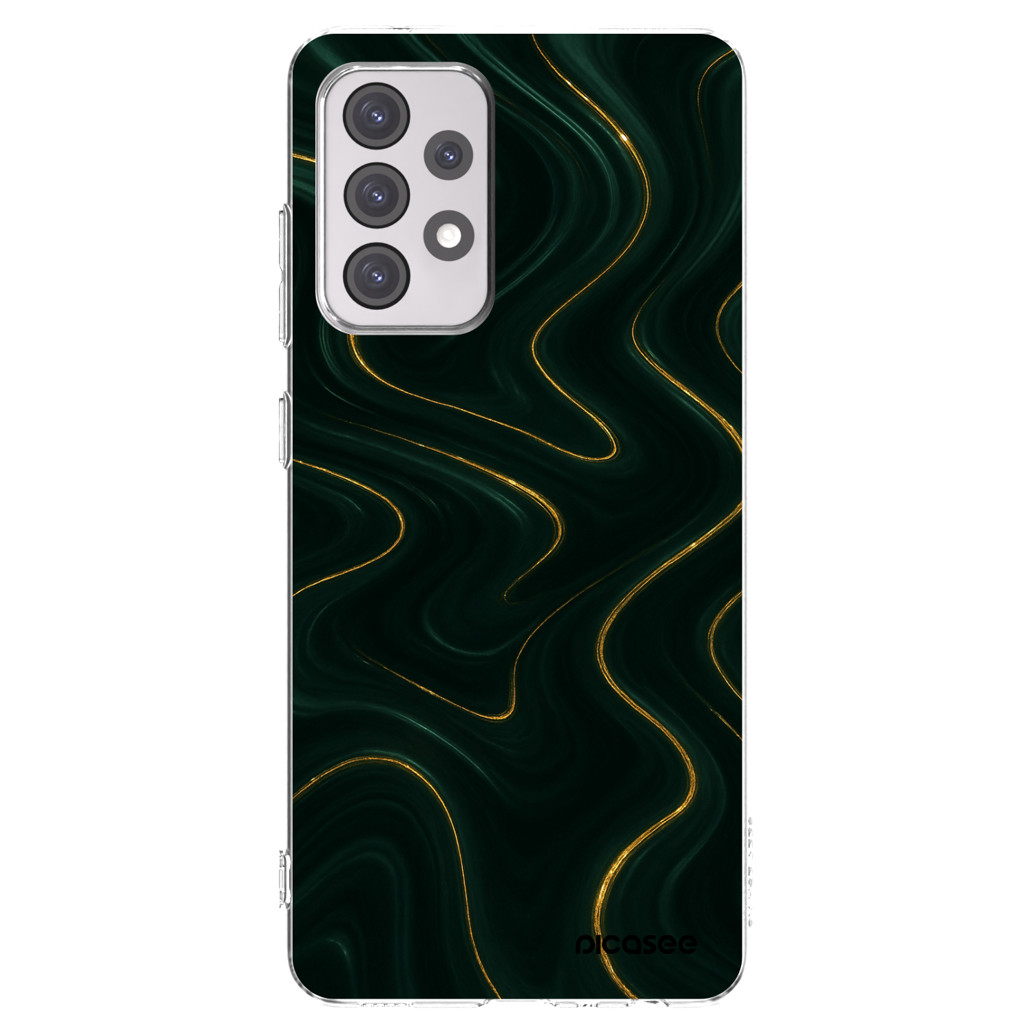 Picasee διαφανής θήκη σιλικόνης Samsung Galaxy A52 5G A525F - Vawes