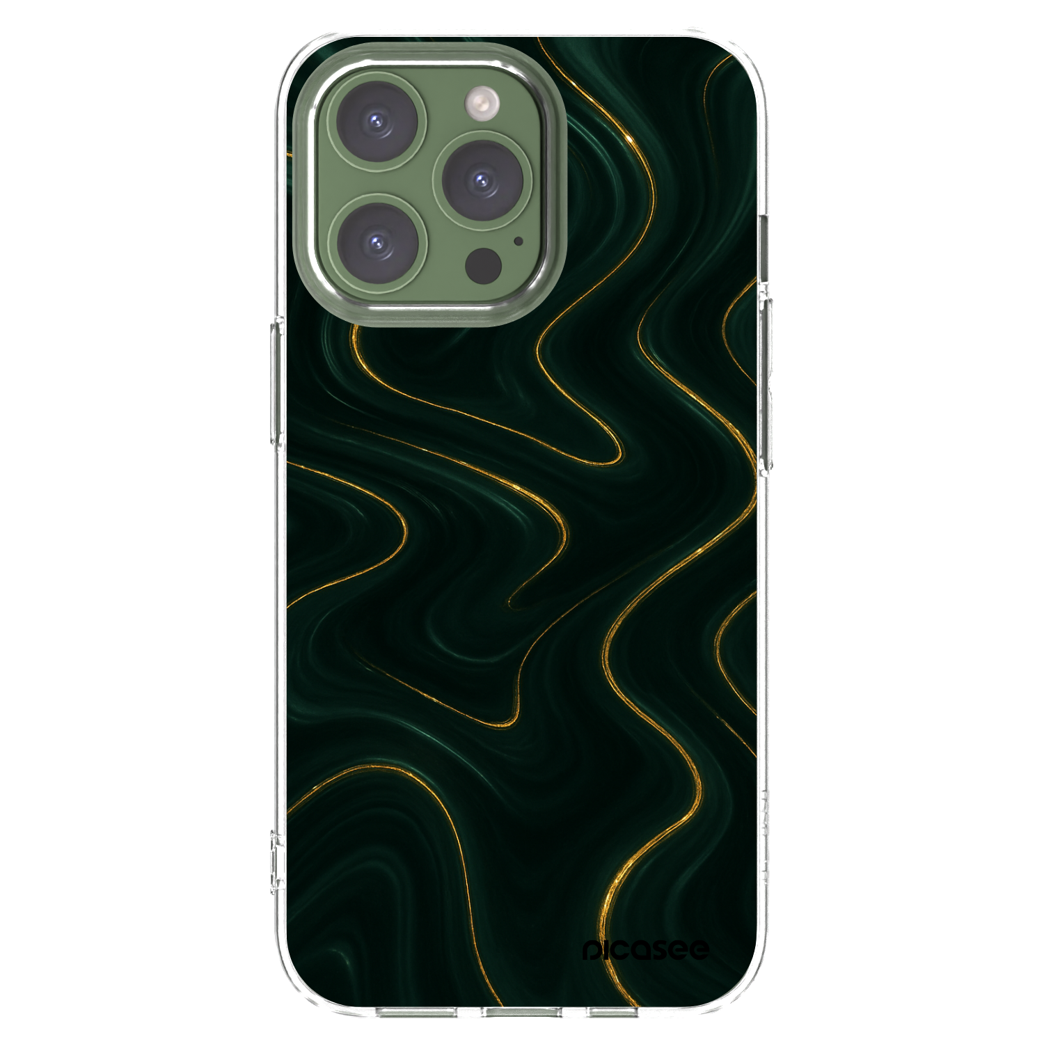 Picasee διαφανής θήκη σιλικόνης Apple iPhone 13 Pro - Vawes