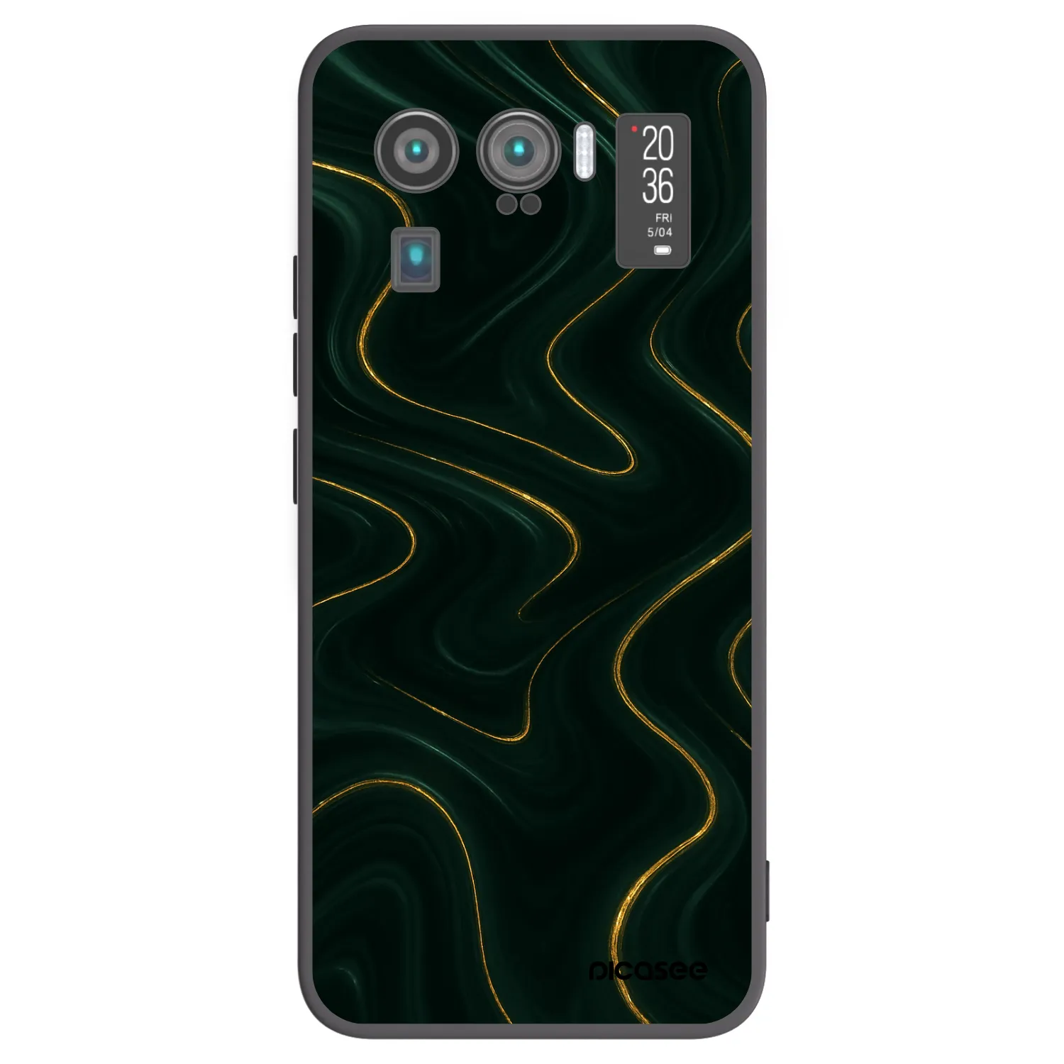 Picasee Μαύρη θήκη σιλικόνης για Xiaomi Mi 11 Ultra - Vawes