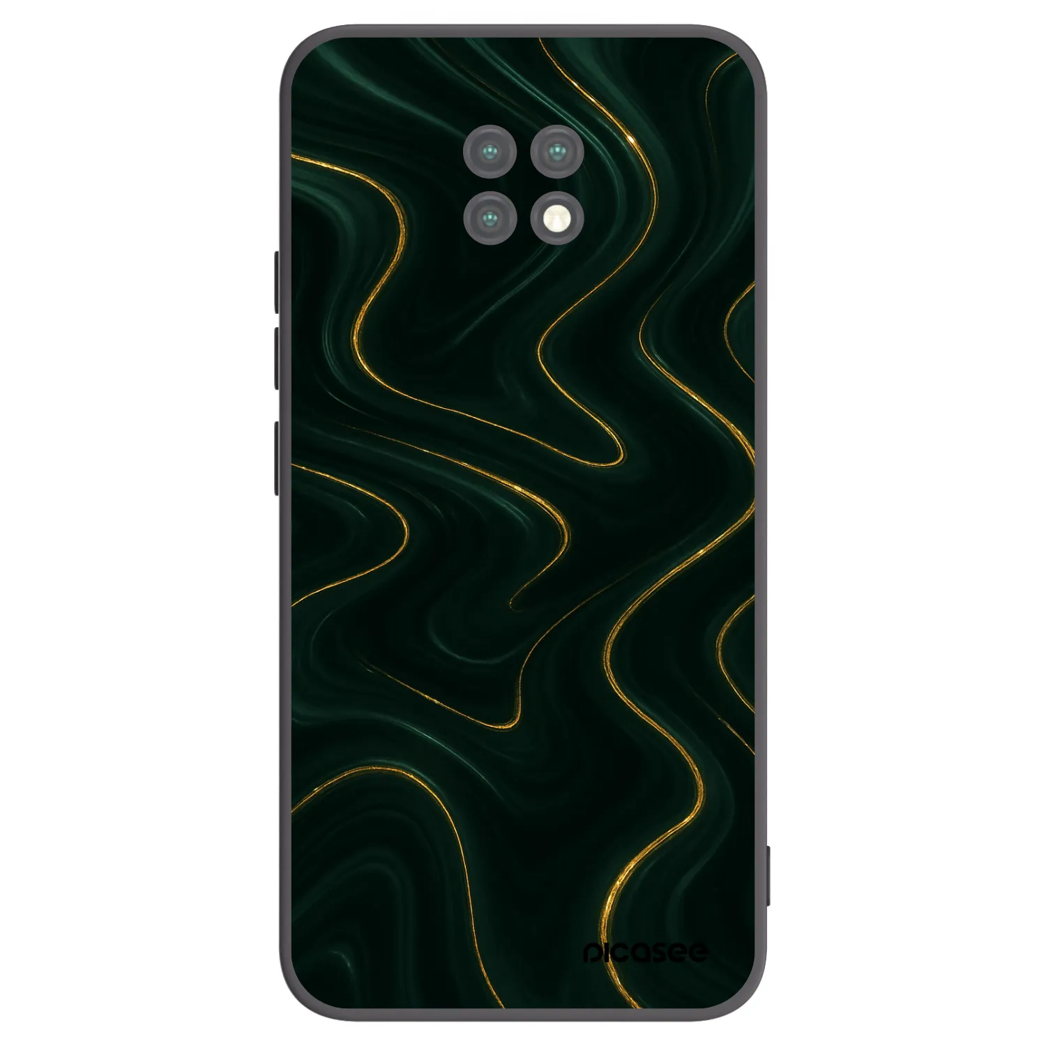 Picasee Μαύρη θήκη σιλικόνης για Xiaomi Redmi Note 9T - Vawes