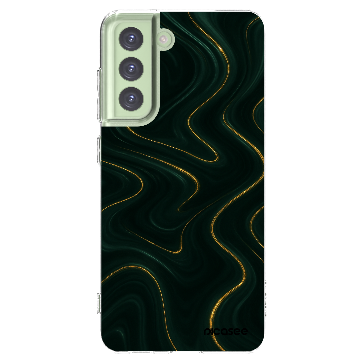 Picasee διαφανής θήκη σιλικόνης Samsung Galaxy S21 FE 5G - Vawes