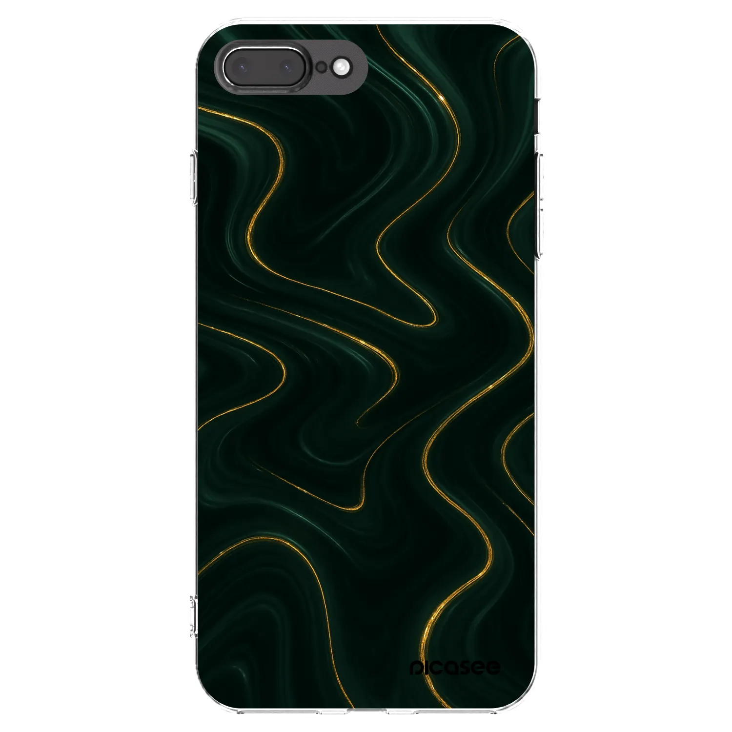 Picasee διαφανής θήκη σιλικόνης Apple iPhone 7 Plus - Vawes