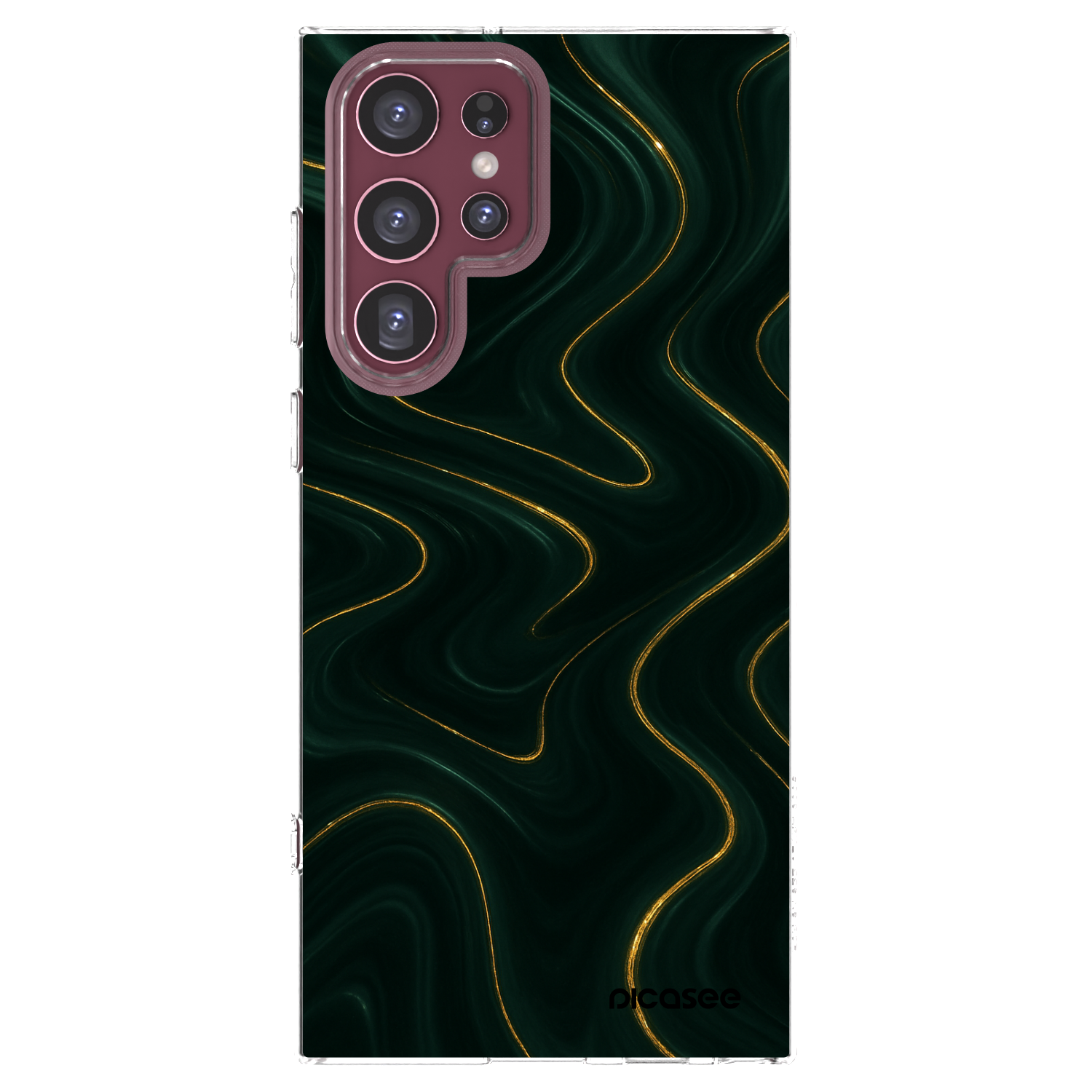 Picasee διαφανής θήκη σιλικόνης Samsung Galaxy S22 Ultra 5G - Vawes