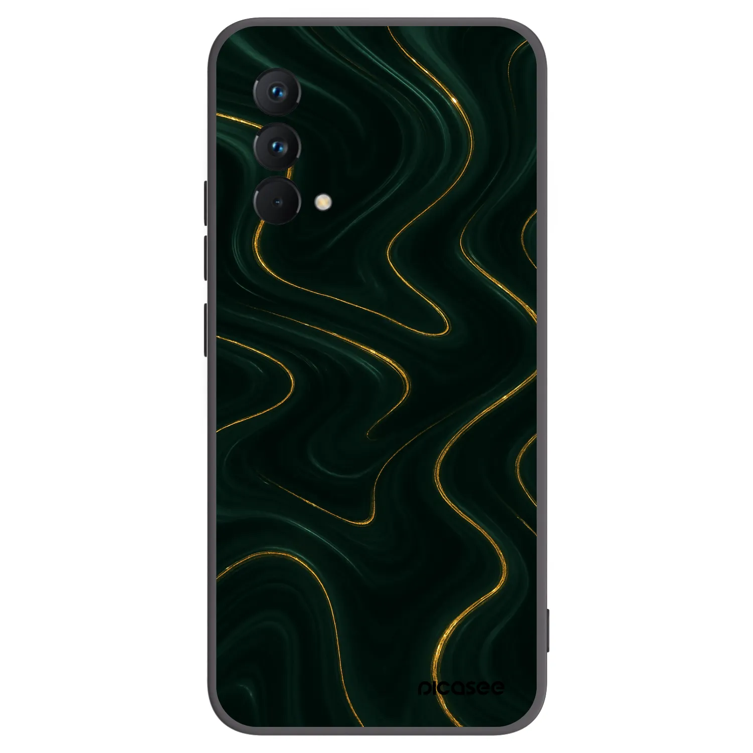 Picasee Μαύρη θήκη σιλικόνης για Realme GT Master Edition 5G - Vawes