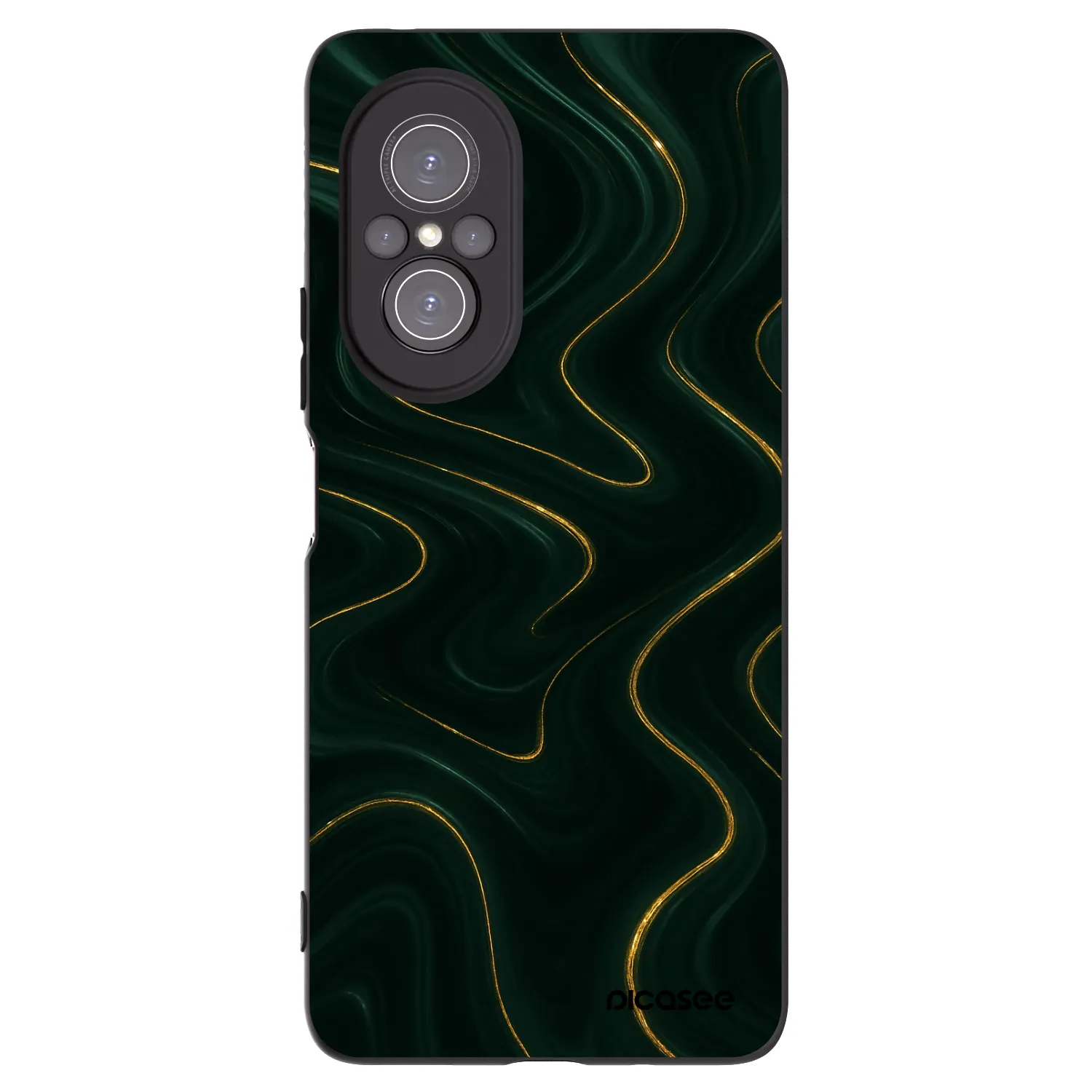 Picasee Μαύρη θήκη σιλικόνης για Huawei Nova 9 SE - Vawes