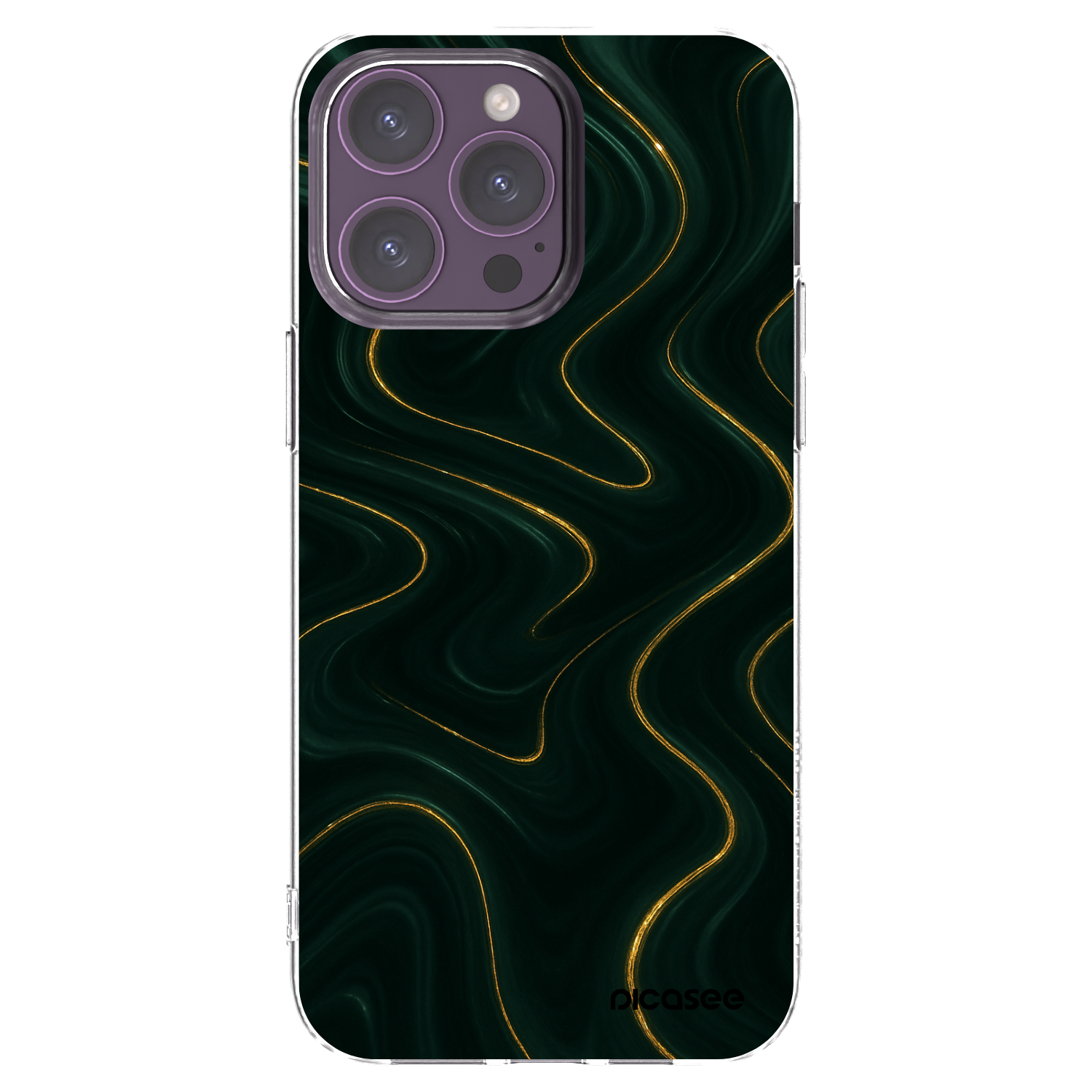 Picasee διαφανής θήκη σιλικόνης Apple iPhone 14 Pro Max - Vawes