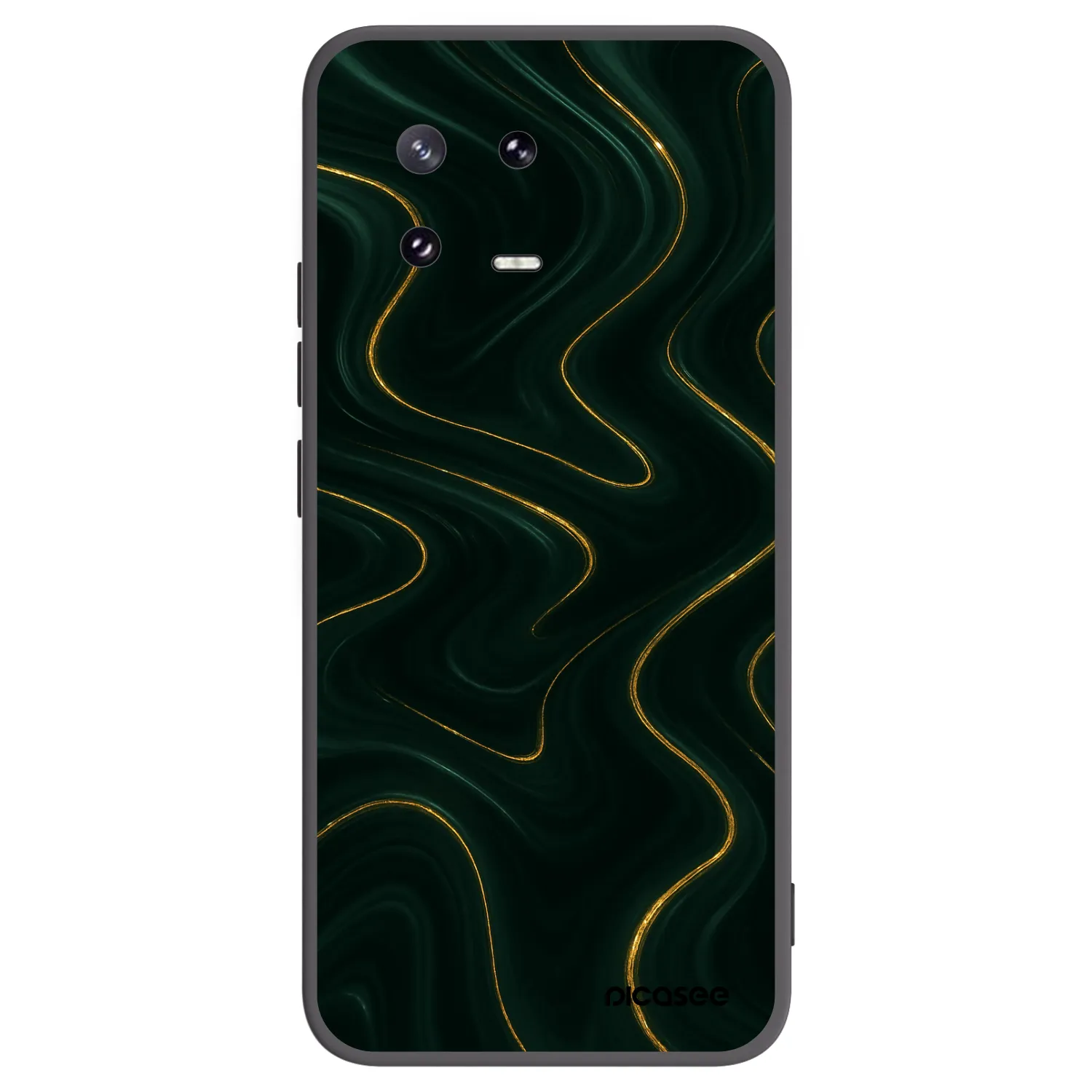 Picasee Μαύρη θήκη σιλικόνης για Xiaomi 13 Pro - Vawes