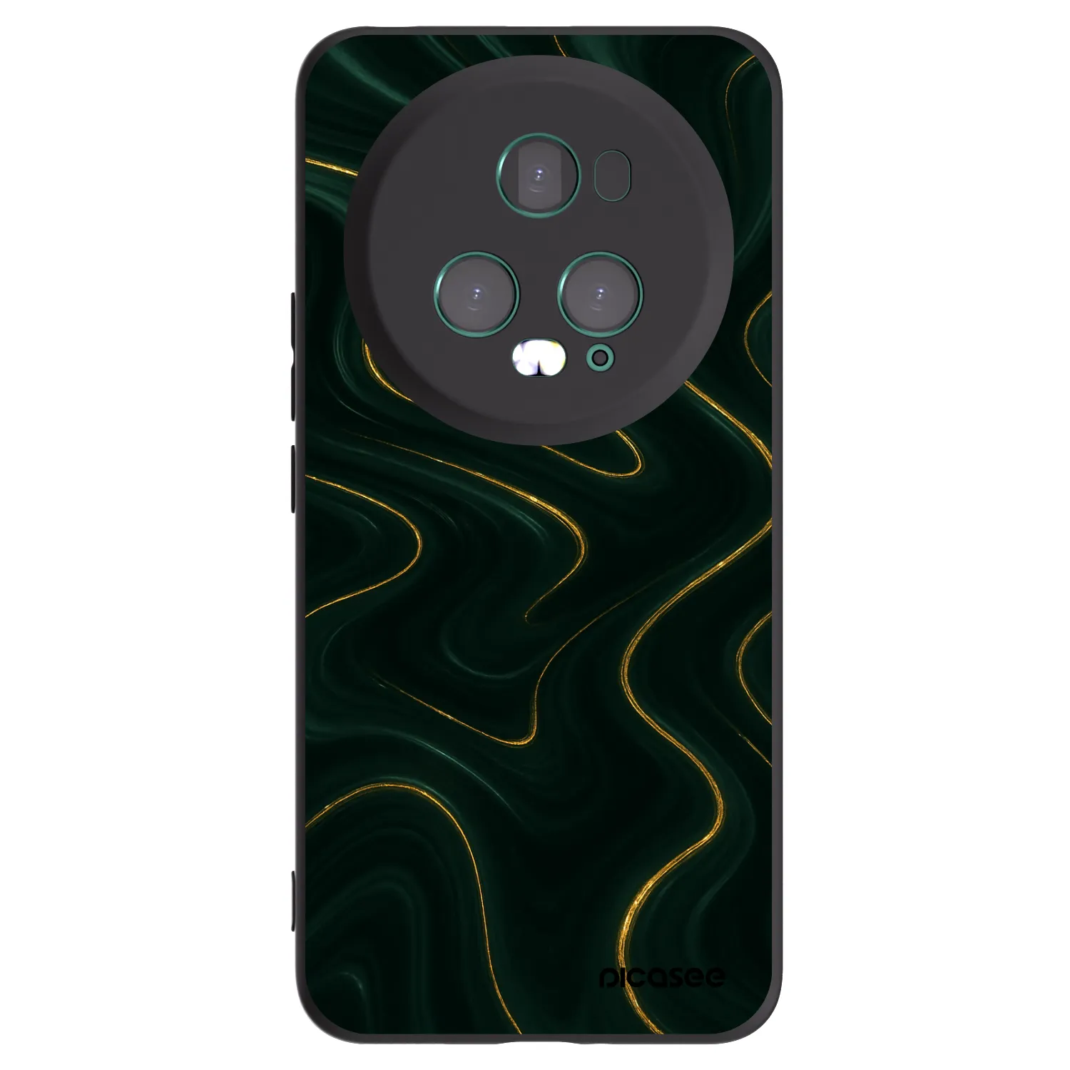 Picasee Μαύρη θήκη σιλικόνης για Honor Magic5 Pro - Vawes