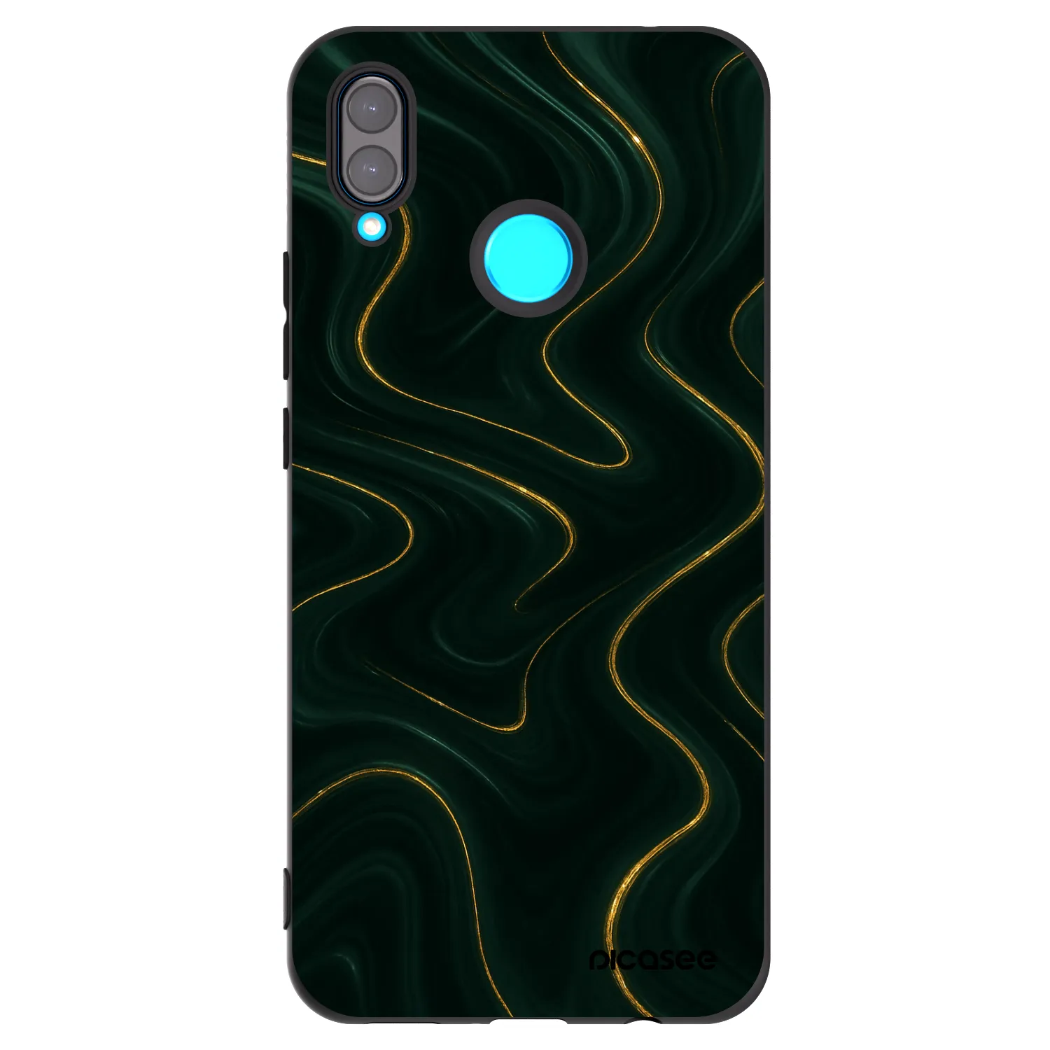 Picasee Μαύρη θήκη σιλικόνης για Huawei Nova 3 - Vawes