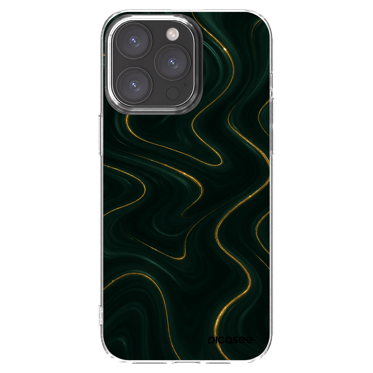 Picasee διαφανής θήκη σιλικόνης Apple iPhone 15 Pro Max - Vawes