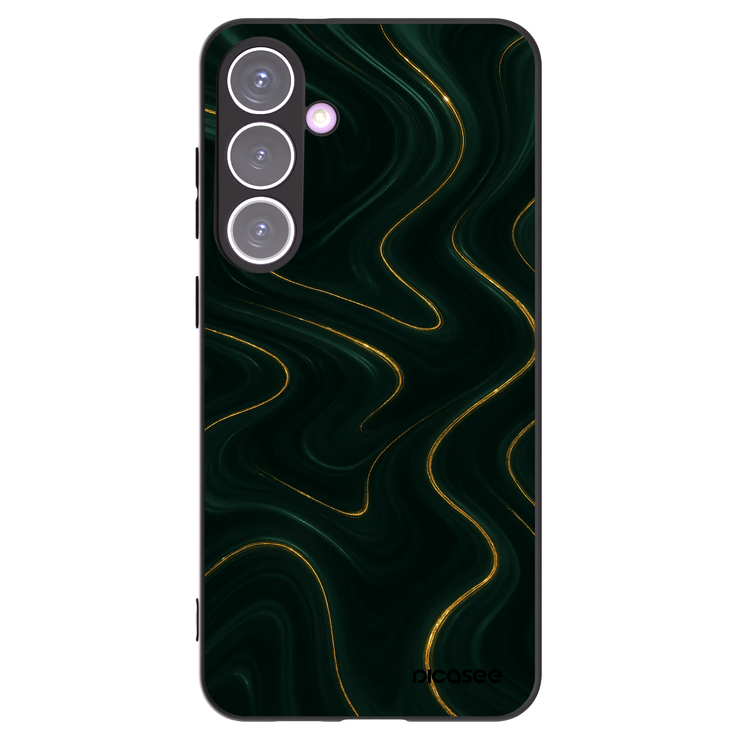 Picasee Μαύρη θήκη σιλικόνης για Samsung Galaxy S24+ S926B 5G - Vawes
