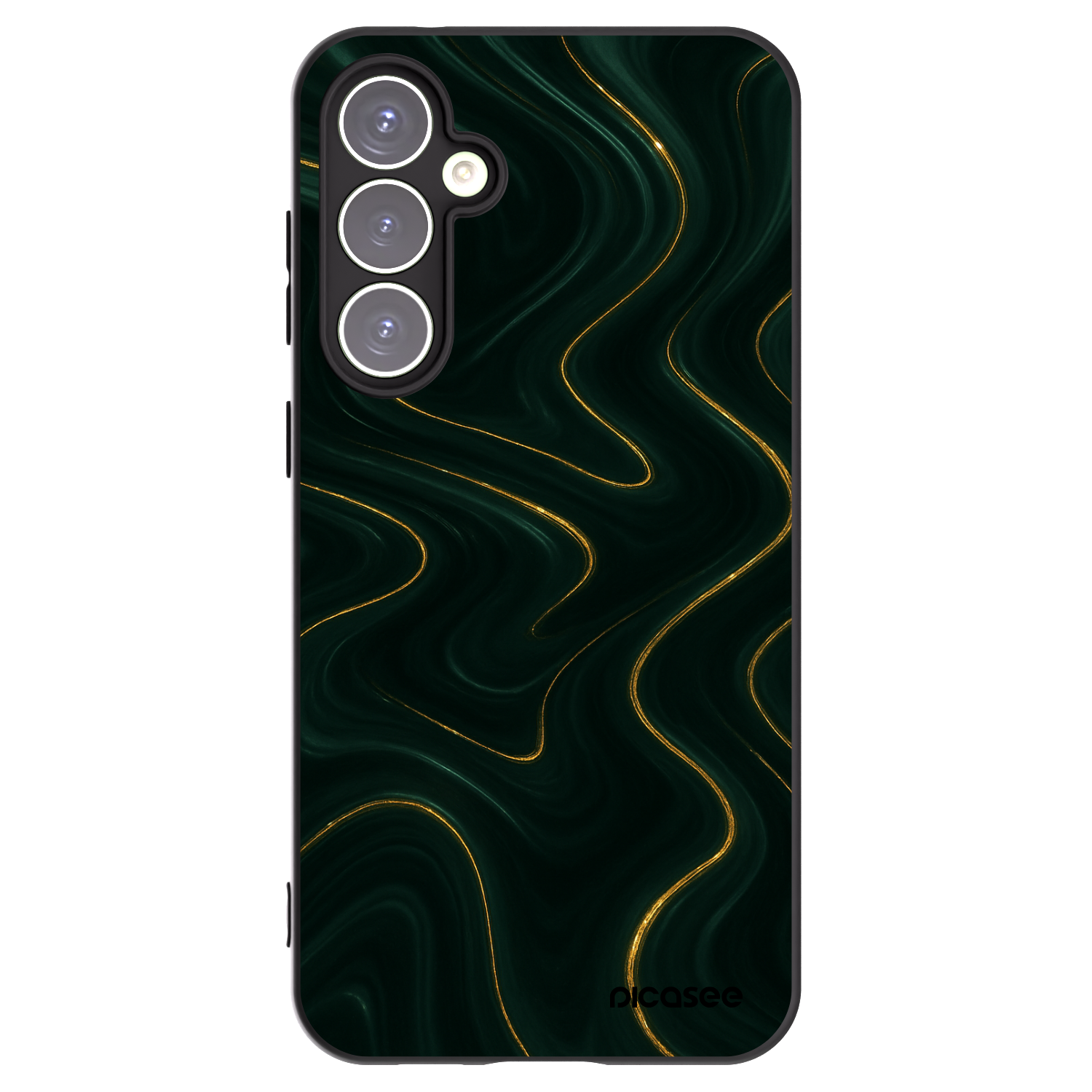 Picasee Μαύρη θήκη σιλικόνης για Samsung Galaxy S23 FE S711B - Vawes
