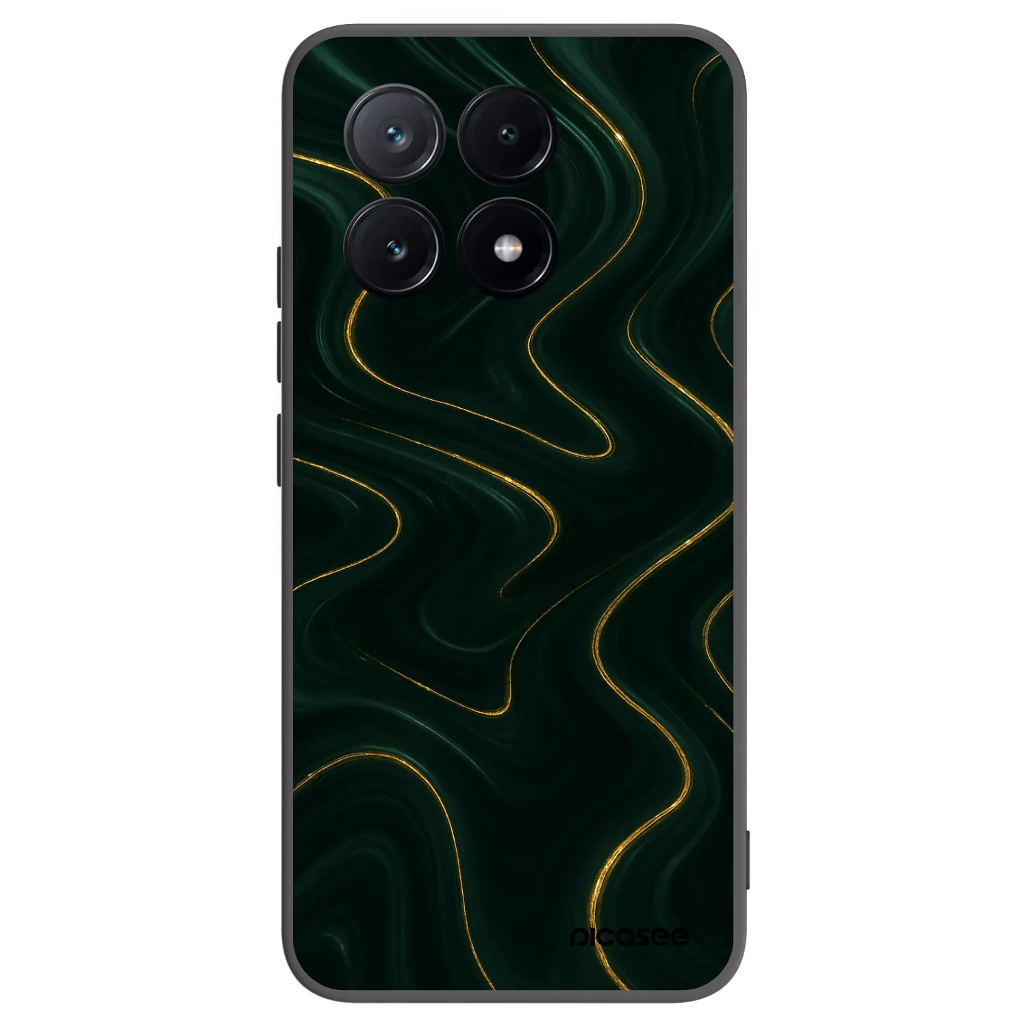 Picasee Μαύρη θήκη σιλικόνης για Xiaomi Poco X6 Pro - Vawes