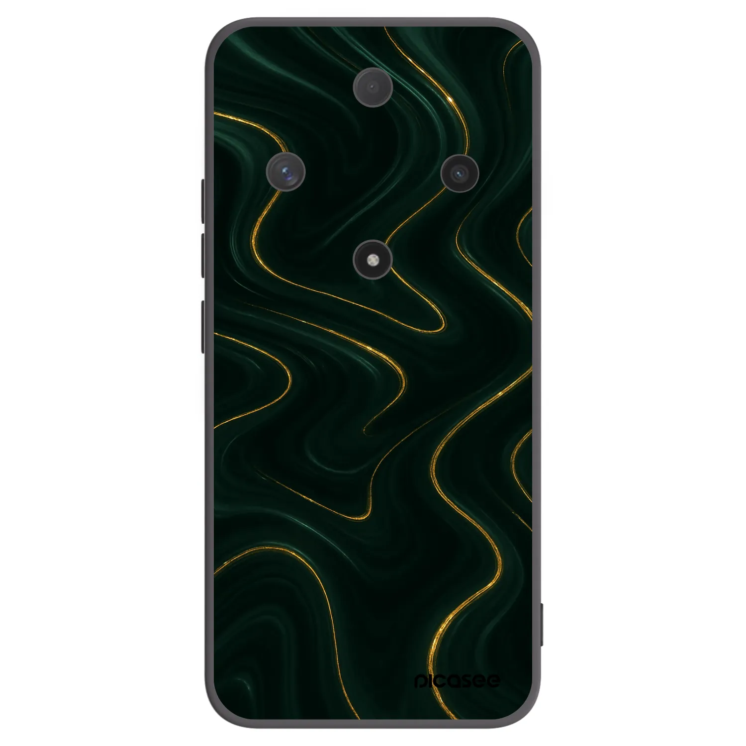 Picasee Μαύρη θήκη σιλικόνης για Honor Magic6 Lite 5G - Vawes