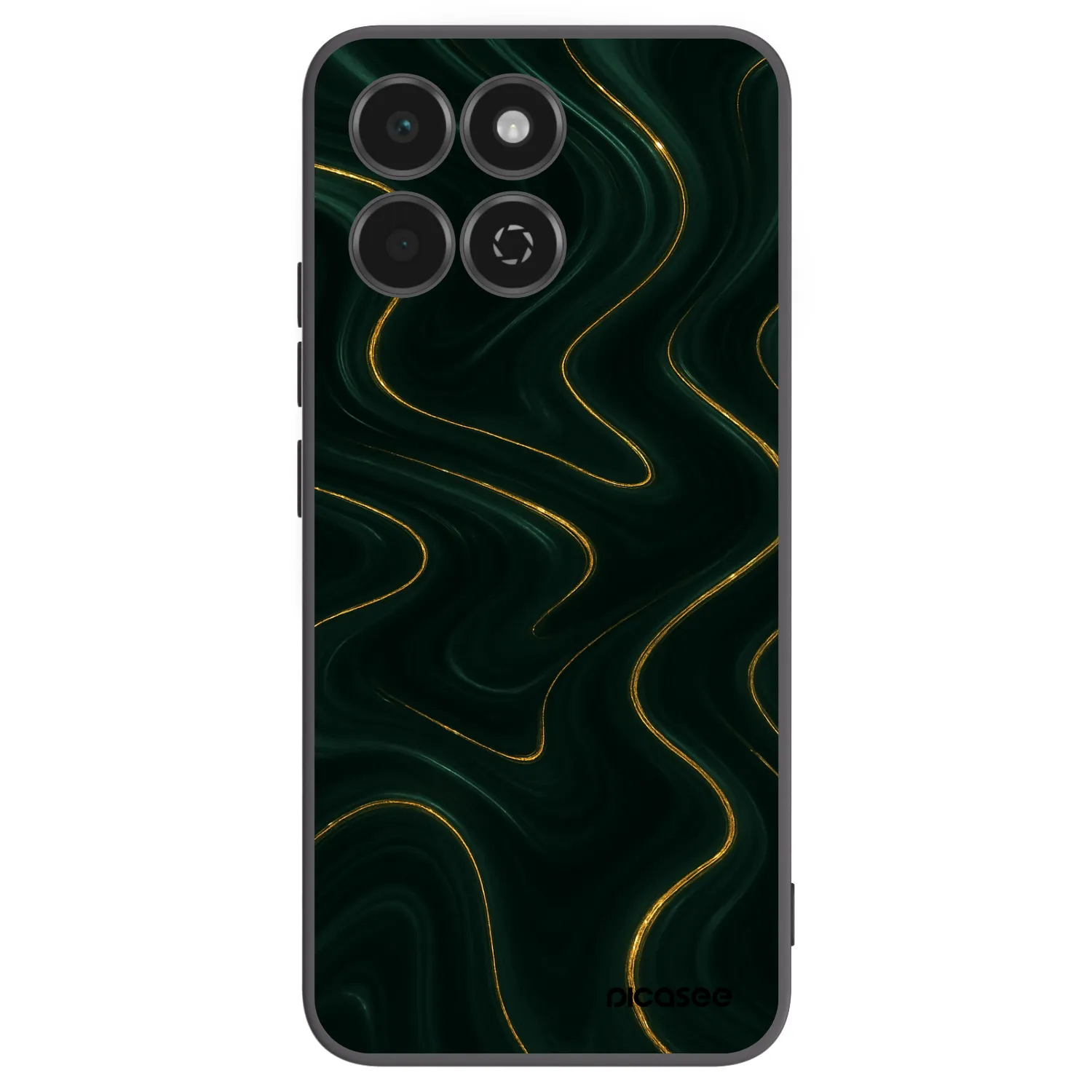 Picasee Μαύρη θήκη σιλικόνης για Honor 200 Smart 5G - Vawes