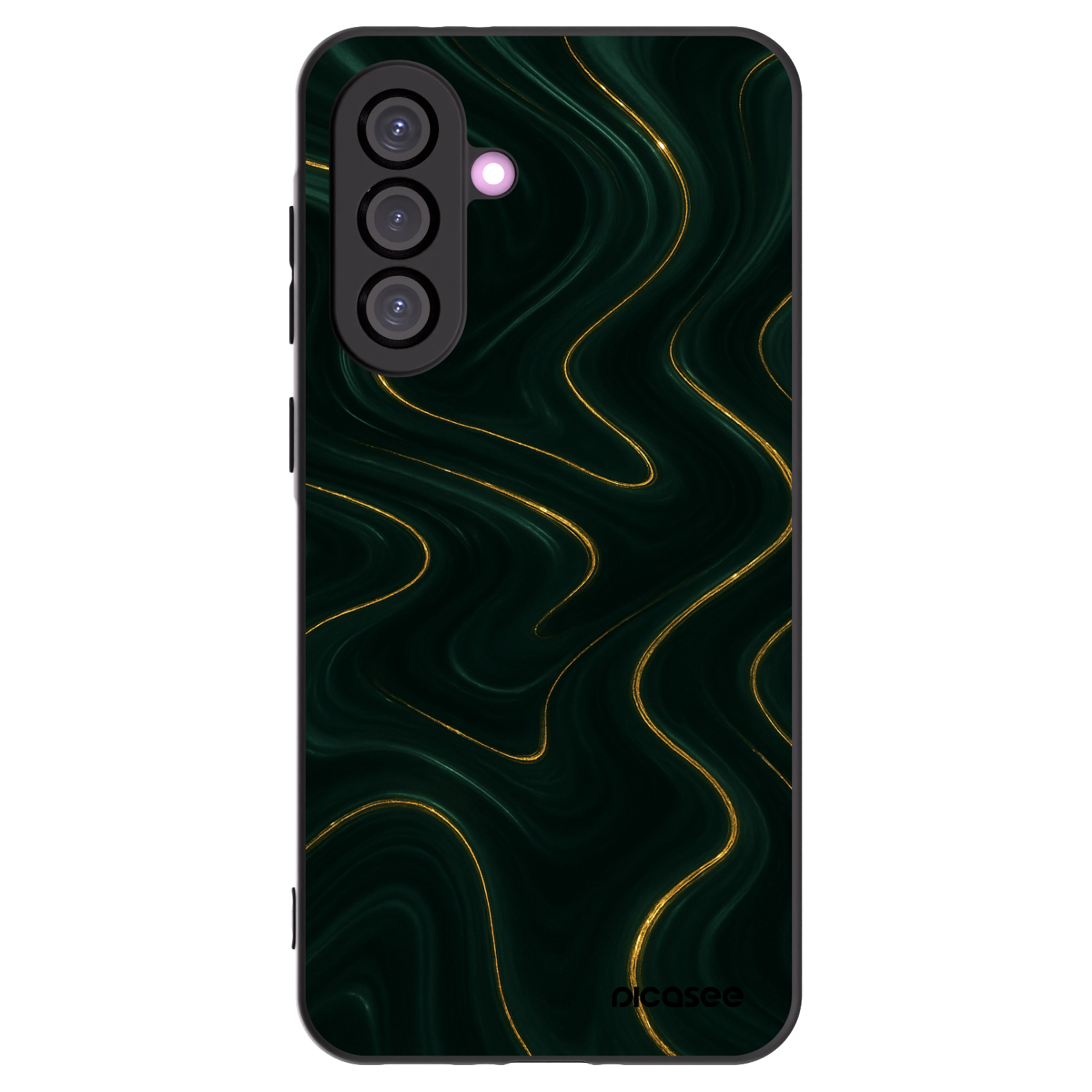 Picasee Μαύρη θήκη σιλικόνης για Samsung Galaxy A36 5G - Vawes