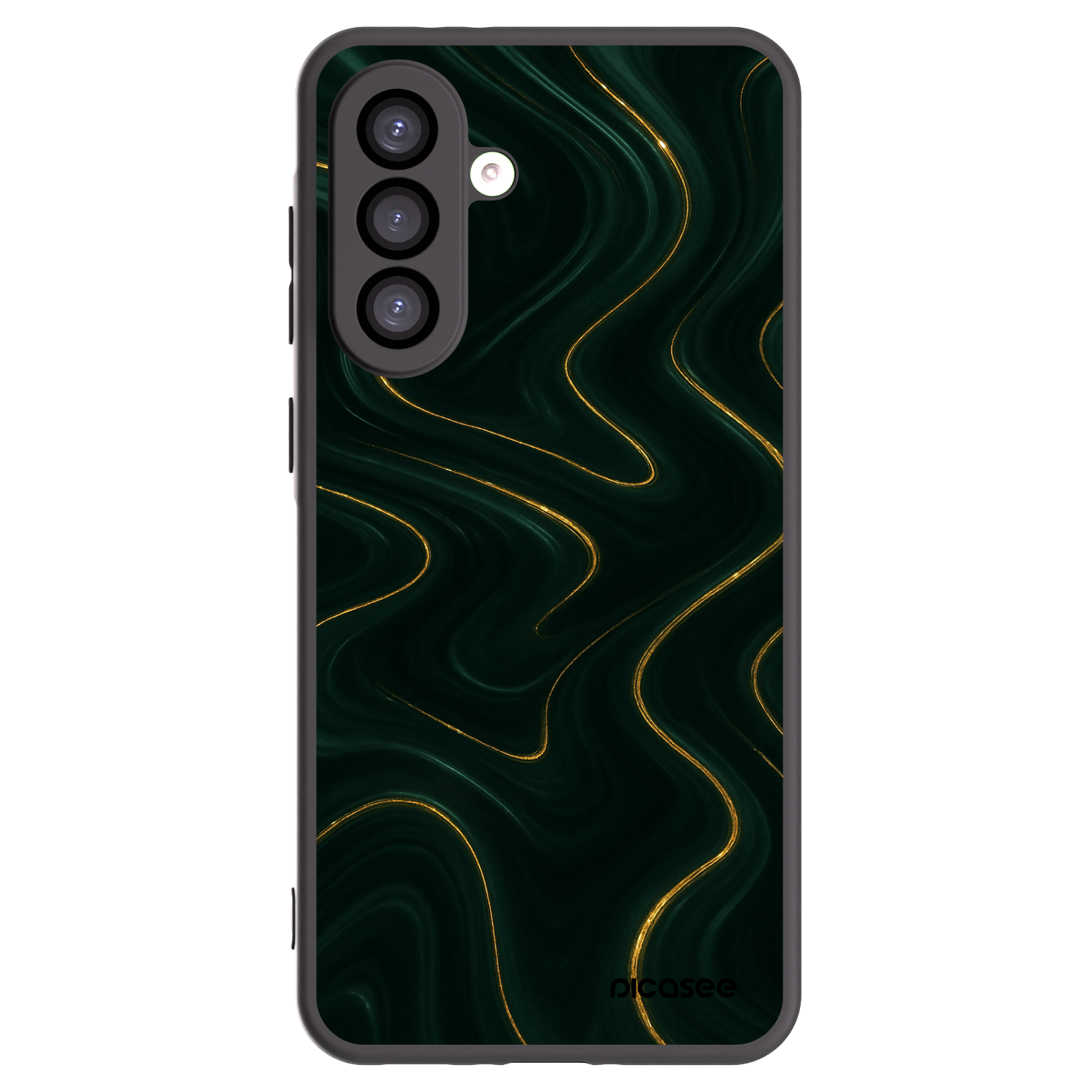 Picasee Μαύρη θήκη σιλικόνης για Samsung Galaxy A26 5G A266B - Vawes