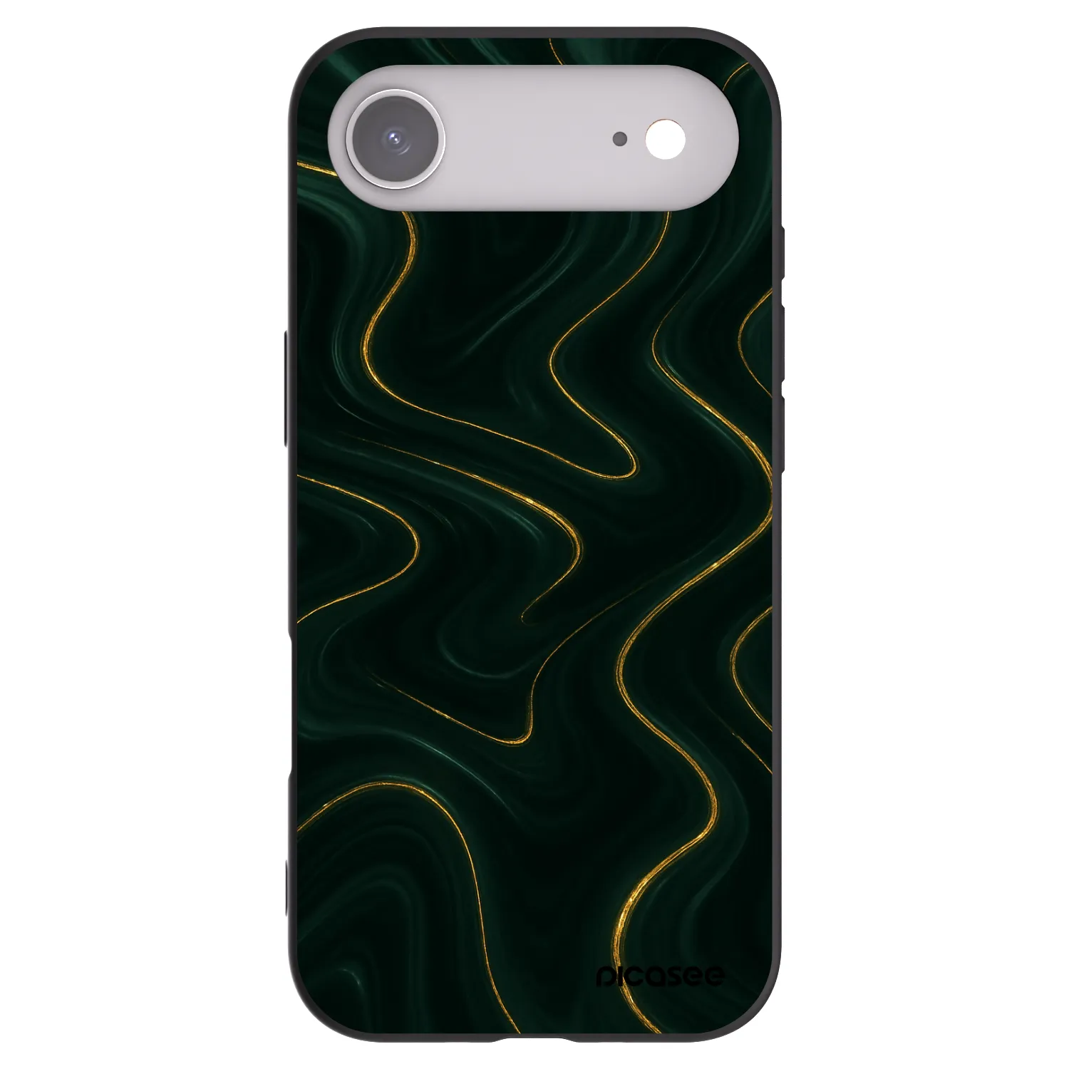 Picasee Μαύρη θήκη σιλικόνης για Apple iPhone Air - Vawes