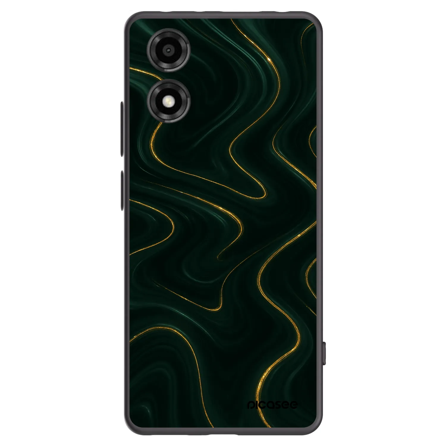 Picasee Μαύρη θήκη σιλικόνης για Motorola Moto E14 - Vawes