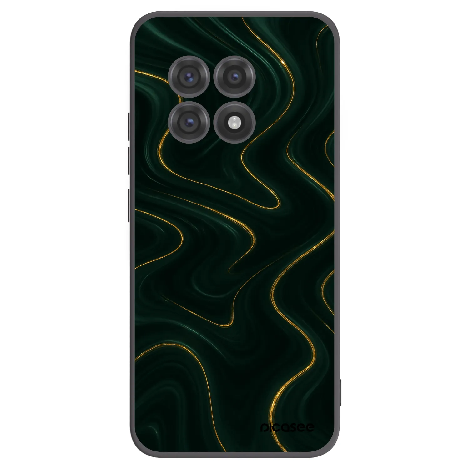 Picasee Μαύρη θήκη σιλικόνης για OnePlus 13R 5G - Vawes