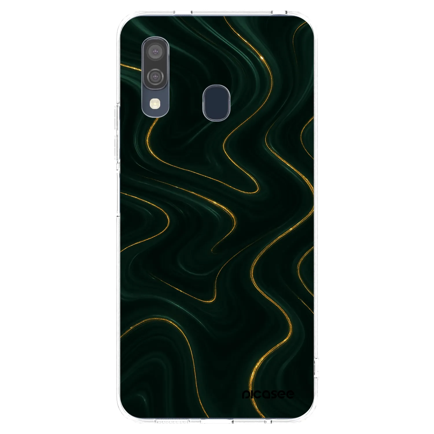 Picasee διαφανής θήκη σιλικόνης Samsung Galaxy A40 A405F - Vawes